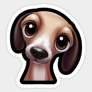 Greyhound Gaze Sticker